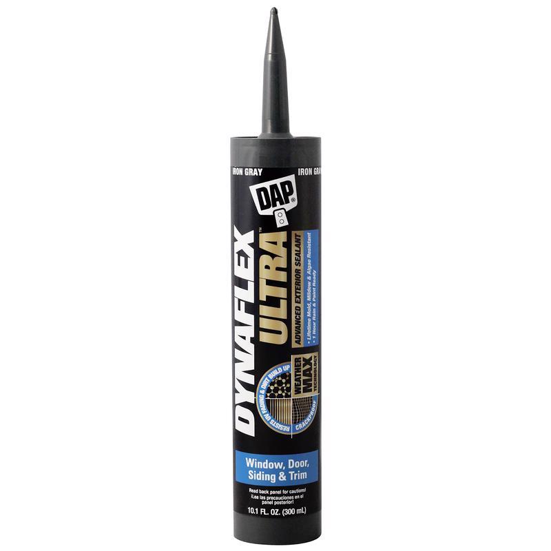 DAP Dynaflex Ultra Iron Gray Advanced Latex Door/Siding/ Window Sealant 10.1 oz (Pack of 12)