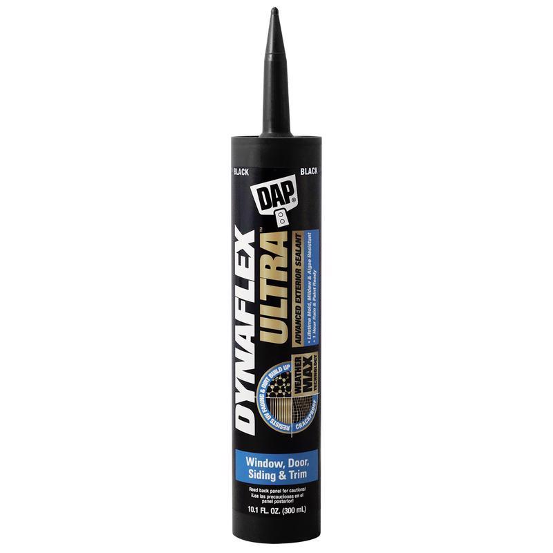 DAP Dynaflex Ultra Black Advanced Latex Waterproof Sealant 10.1 oz (Pack of 12)