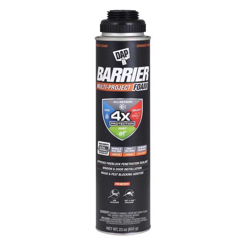 DAP Barrier Foam Orange Polyurethane Foam Multipurpose Barrier Foam 23 oz (Pack of 12)