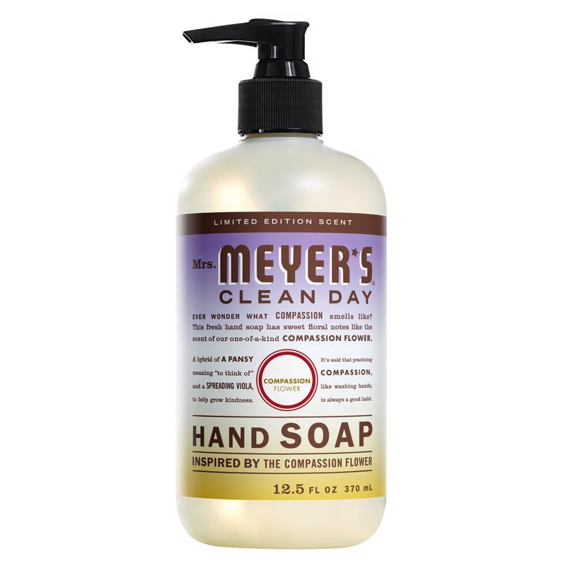 Mrs. Meyer's Clean Day Compassion Flower Scent Liquid Hand Soap 12.5 oz (Pack of 6)
