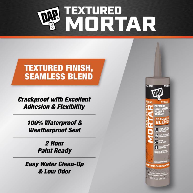 DAP Premium Textured Mortar Gray Advanced Latex Concrete and Mortar Sealant 10.1 oz