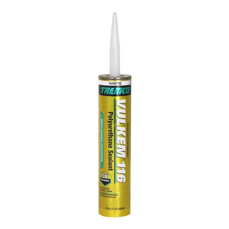 Vulkem 116 White Polyurethane Window and Door Caulk Sealant 10.1 fl. oz. (Pack of 12)