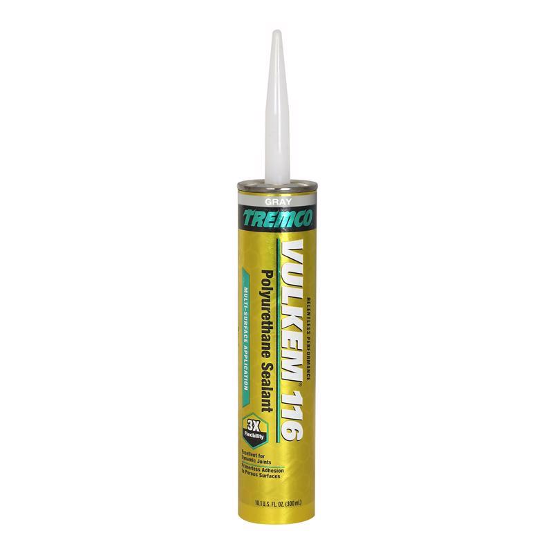 Vulkem 116 Gray Polyurethane Window and Door Caulk Sealant 10.1 fl. oz. (Pack of 12)