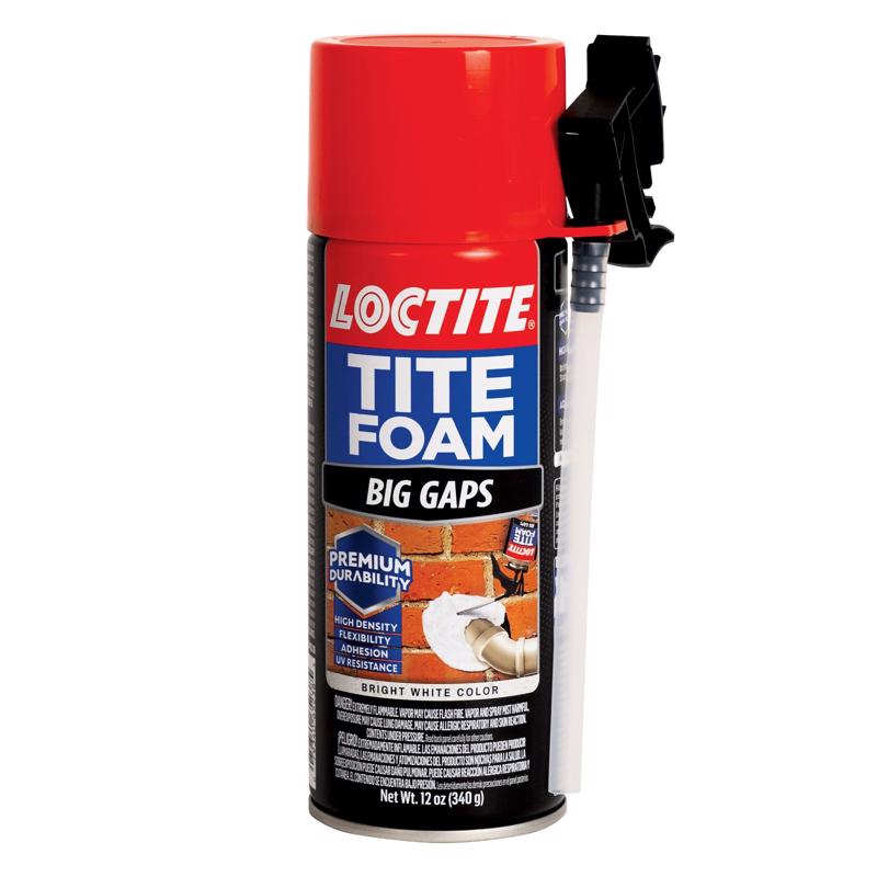 Loctite WHITE Polymer Foam Insulating Sealant 12 oz (Pack of 12)