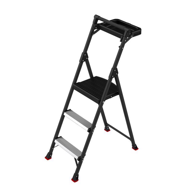 Lift Ladders 4.19 ft. H Steel Step Ladder Type IA 300 lb. cap.