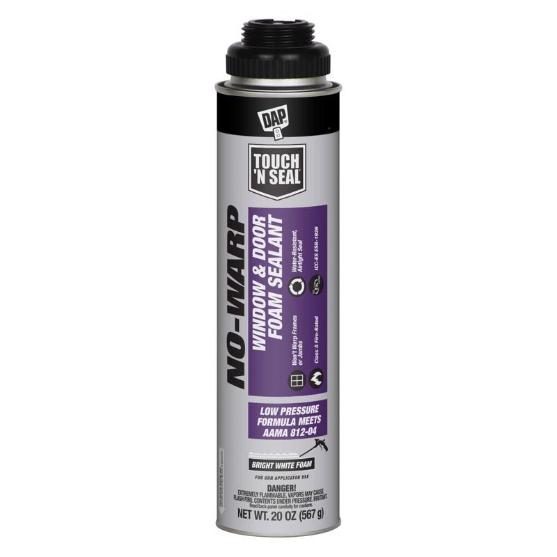 DAP Touch 'n Seal Bright White Foam Foam Sealant 20 oz (Pack of 12)