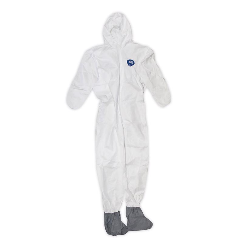 Tyvek Tyvek Coverall with Hood and Boots White 4XL 25 pk