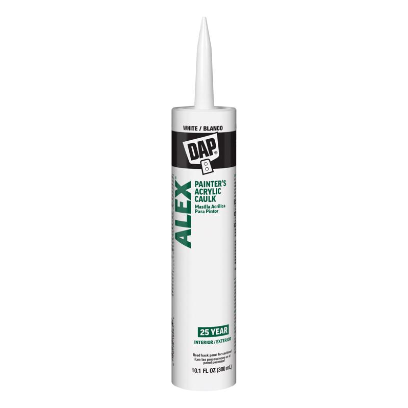 DAP Alex White Acrylic Latex Painter's Caulk 10.1 oz (Pack of 12)