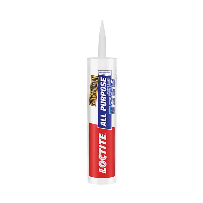 Loctite Polyseamseal Clear Latex All Purpose Adhesive Caulk 10 oz (Pack of 12)