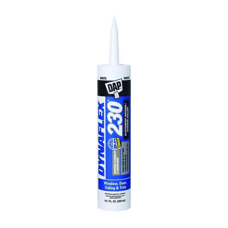 DAP Dynaflex 230 White Premium Latex Door/Siding/ Window Sealant 10.1 oz (Pack of 12)