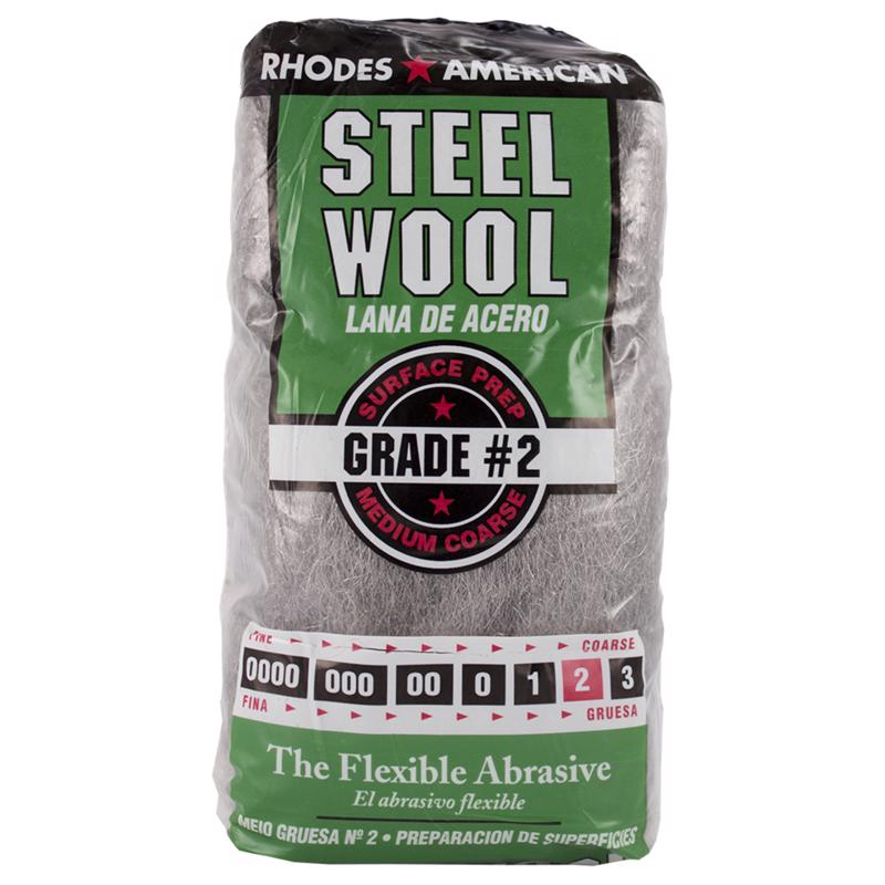 Rhodes American 2 Grade Medium/Coarse Steel Wool Pad 12 pk (Pack of 6)