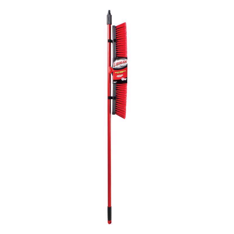 Libman High Power Polyethylene Terephthalate 24 in. Multi-Surface Push Broom (Pack of 4)