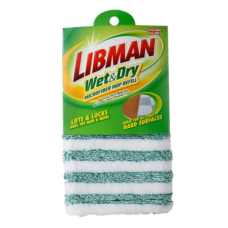 Libman 18.5 in. Wet and Dry Microfiber Mop Refill 1 pk (Pack of 6)