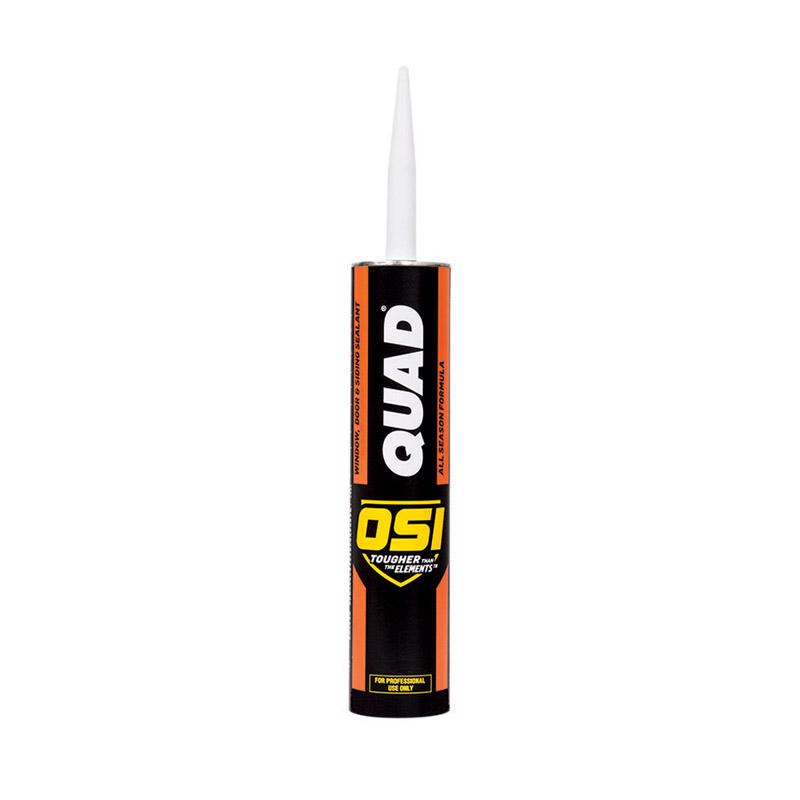 OSI Quad Bronze Elastomeric Polymers Door/Siding/ Window Sealant 10 oz (Pack of 12)