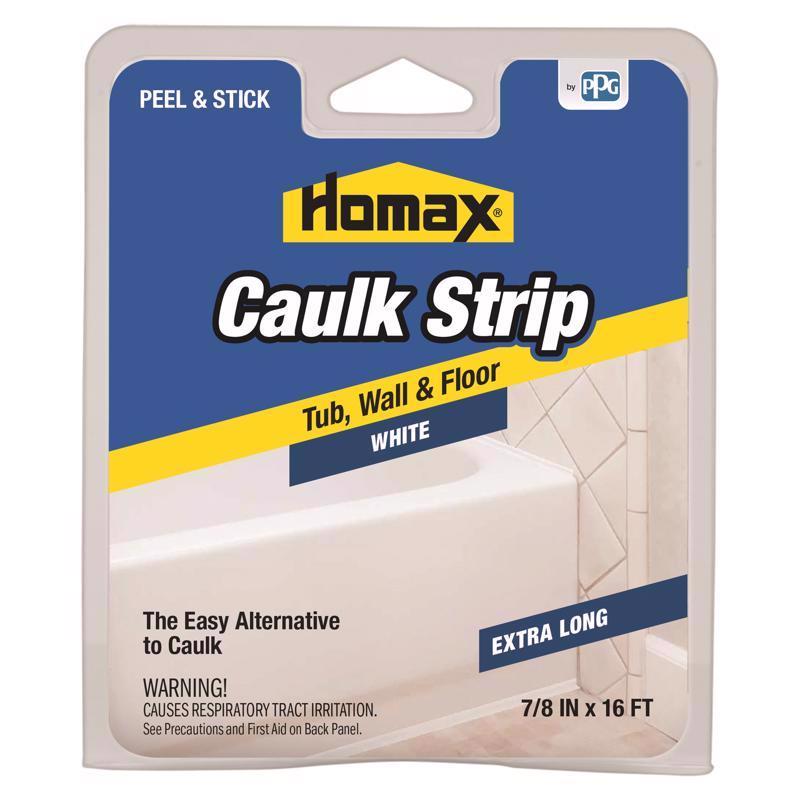 Homax White Silicone Caulk Strips 7/8 in. x 16 ft. (Pack of 4)
