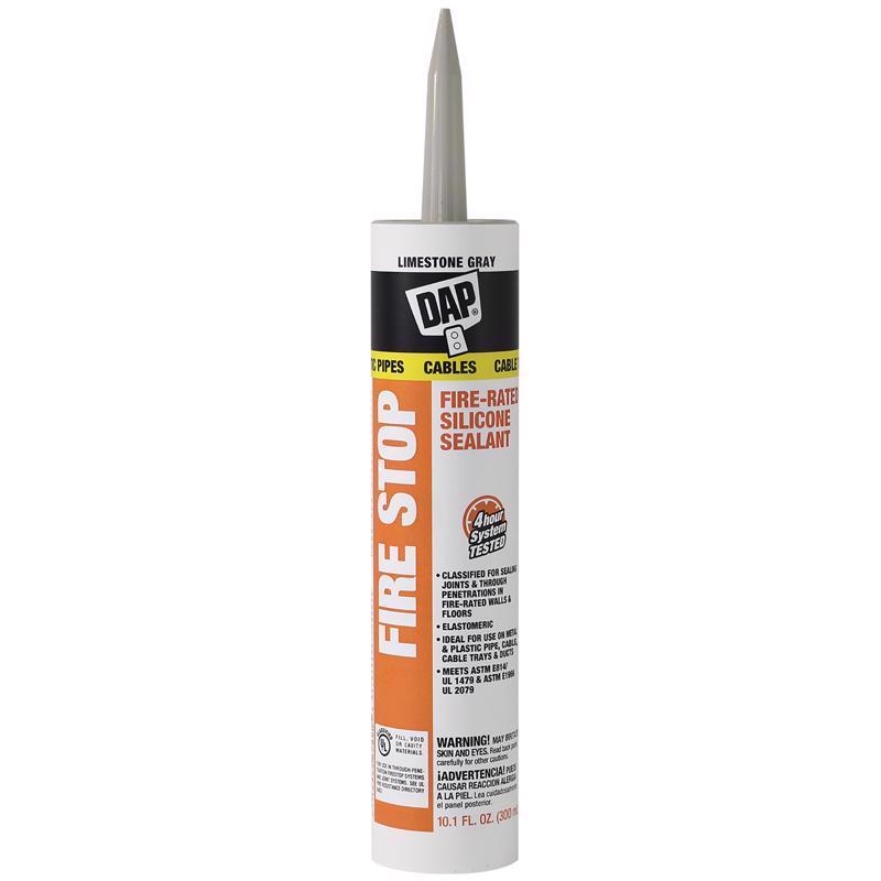 DAP Fire Stop Gray Elastomeric Fire Stop Sealant 10.1 oz (Pack of 12)