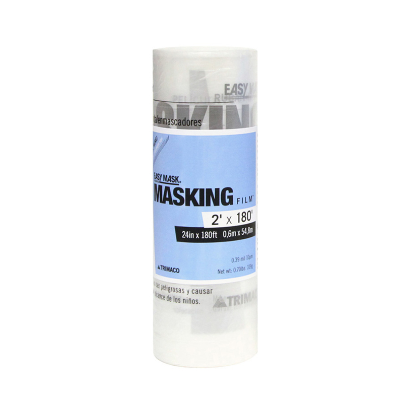 Easy Mask Masking Film 0.4 mil X 24 in. W X 180 ft. L Plastic/Vinyl Clear 1 pk (Pack of 12)