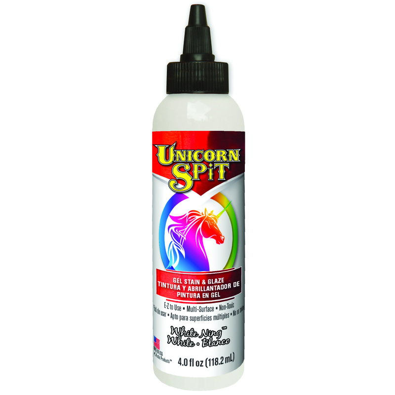 Unicorn Spit Flat White Gel Stain and Glaze 4 oz (Pack of 6)