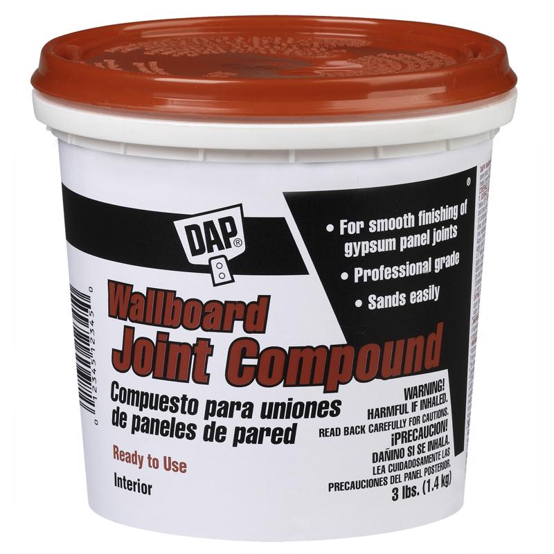 DAP White All Purpose Conventional Weight Joint Compound 3 lb (Pack of 6)