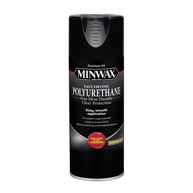 Minwax Semi-Gloss Clear Oil-Based Fast-Drying Polyurethane 11.5 oz (Pack of 6)