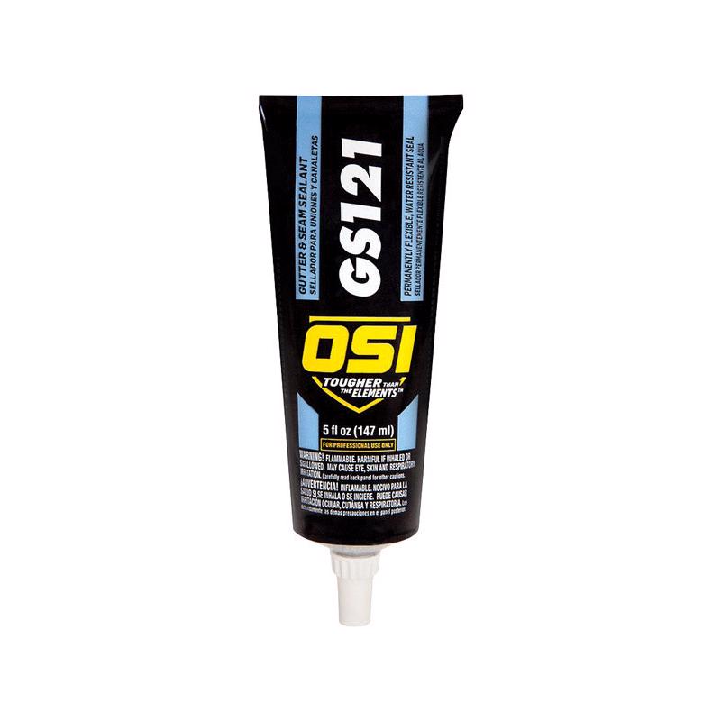 OSI GS121 White Synthetic Rubber Gutter and Seam Sealant 5 oz (Pack of 24)