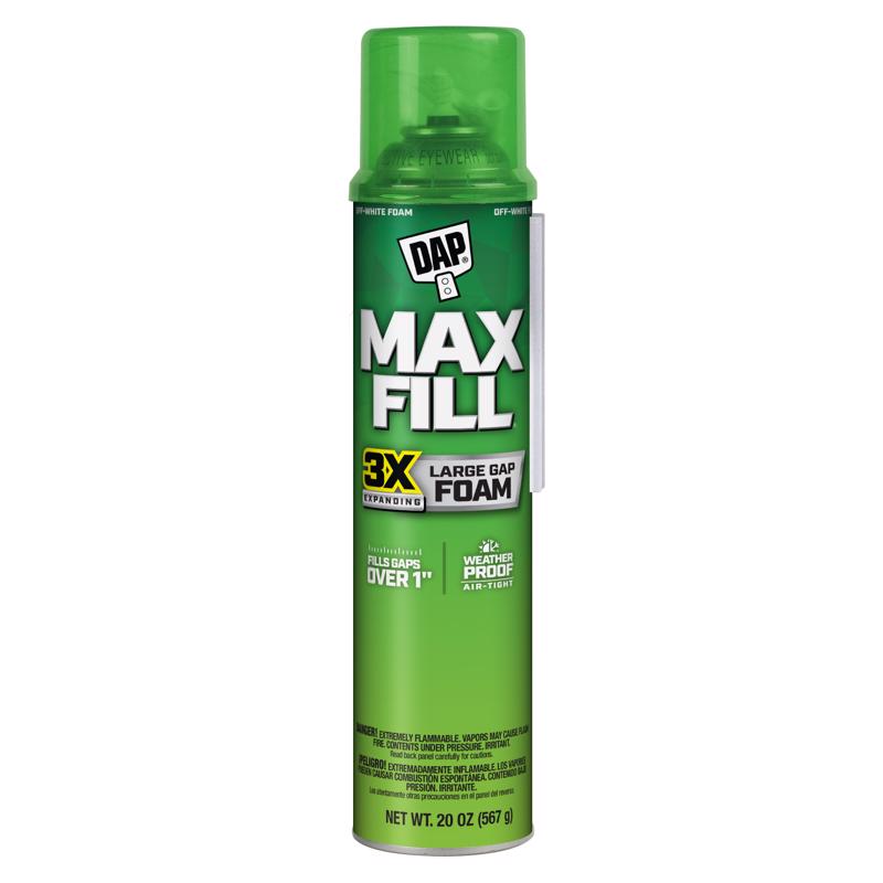 Touch 'n Foam Max Fill Tan Polyurethane Foam Sealant 20 oz (Pack of 12)