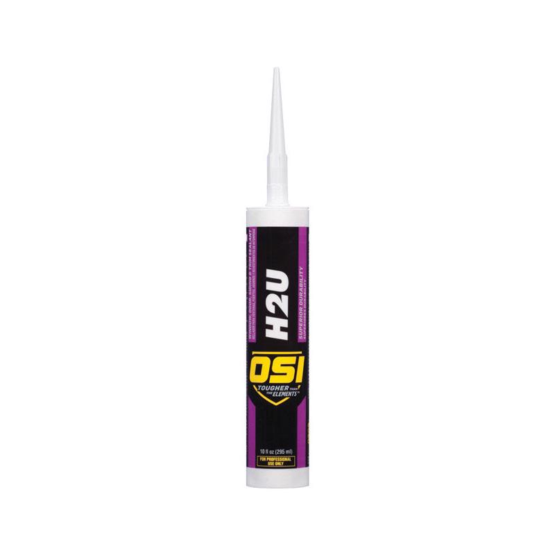 OSI H2U White Acrylic Urethane Door/Trim/Window Sealant 10 oz (Pack of 12)