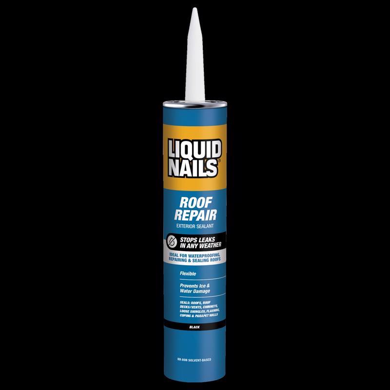 Liquid Nails Tough Repair Black Latex Caulk Sealant 10.3 oz