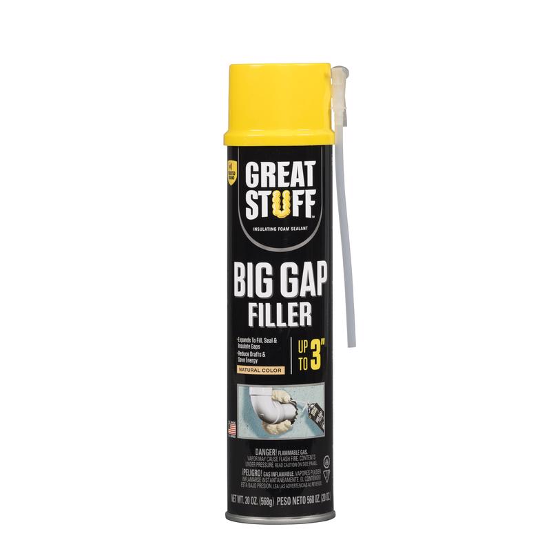 Great Stuff Big Gaps Ivory Polyurethane Insulating Foam Sealant 20 oz (Pack of 12)