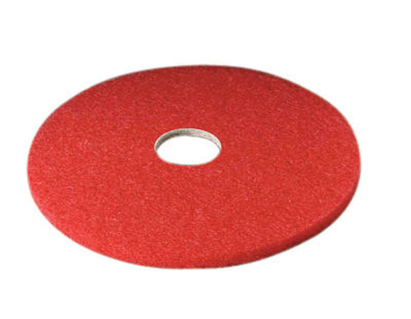 3M Scotch-Brite 17 in. D Non-Woven Natural/Polyester Fiber Buffer Floor Pad Red (Pack of 5)