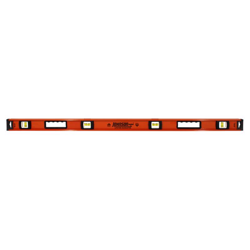 Johnson 48 in. Aluminum Heavy Duty I-Beam Level 4 vial (Pack of 2)