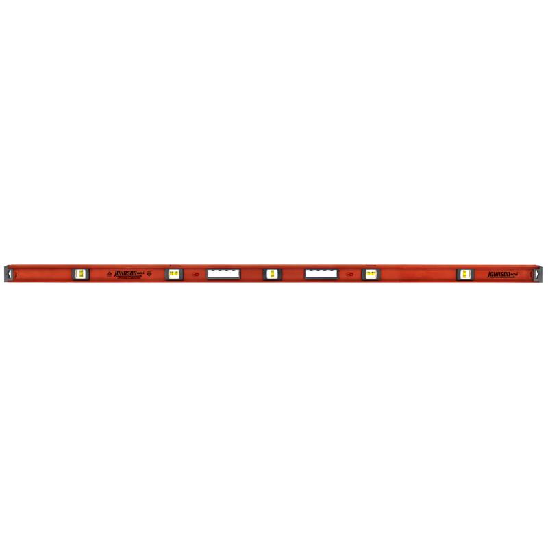 Johnson 78 in. Aluminum Magnetic Heavy Duty I-Beam Level 5 vial (Pack of 2)