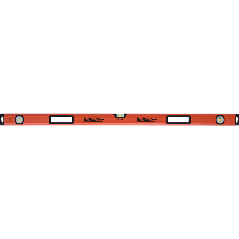 Johnson 48 in. Aluminum Box Level 3 vial (Pack of 2)