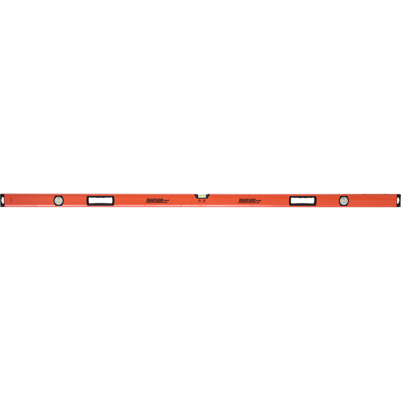Johnson 72 in. Aluminum Box Level 3 vial (Pack of 2)