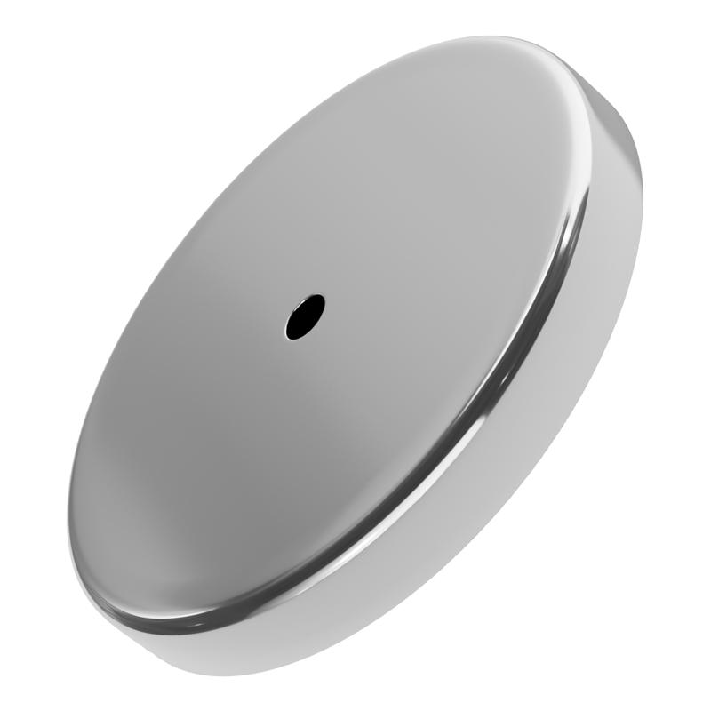 Magnet Source .375 in. L X 2.61 in. W Silver Round Base Magnet 65 lb. pull 1 pc