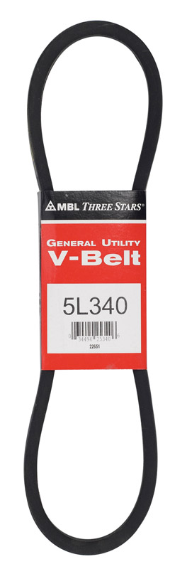 Mitsuboshi FHP General Utility V-Belt 0.63 in. W X 34 in. L For Fractional Horsepower Motors