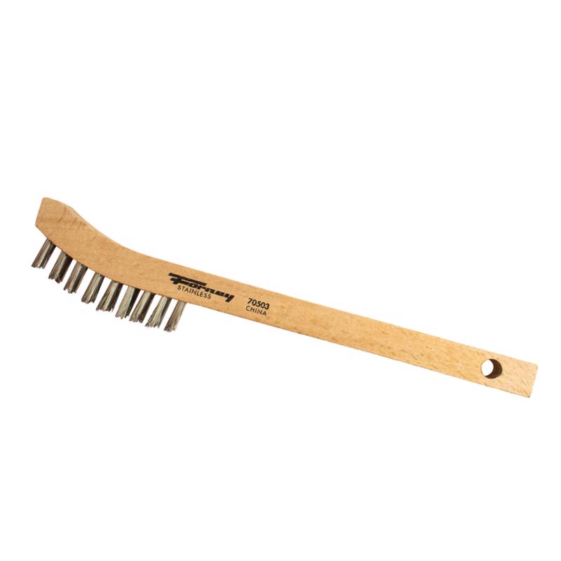 Forney 8-5/8 in. L X .15 in. W Scratch Brush Stainless Steel 1 pc