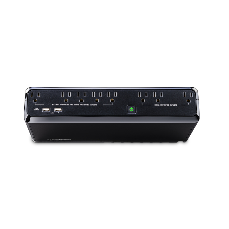 CyberPower 5 ft. L 8 outlets Battery Backup/Surge Protector Black 890 J