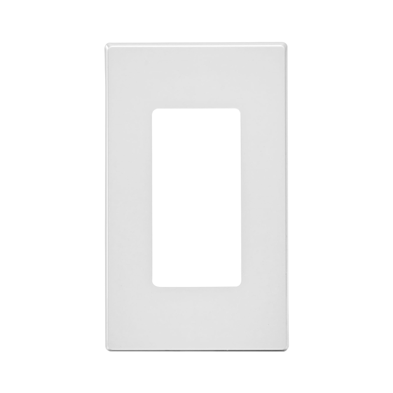Leviton Decora Plus White 1 gang Polycarbonate Decorator Screwless Wall Plate 1 pk (Pack of 20)