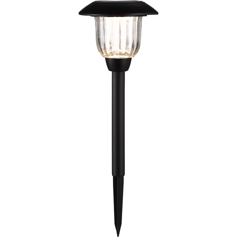 Living Accents Black Solar Powered 0.2 W LED Pathway Light 1 pk (Pack of 12)