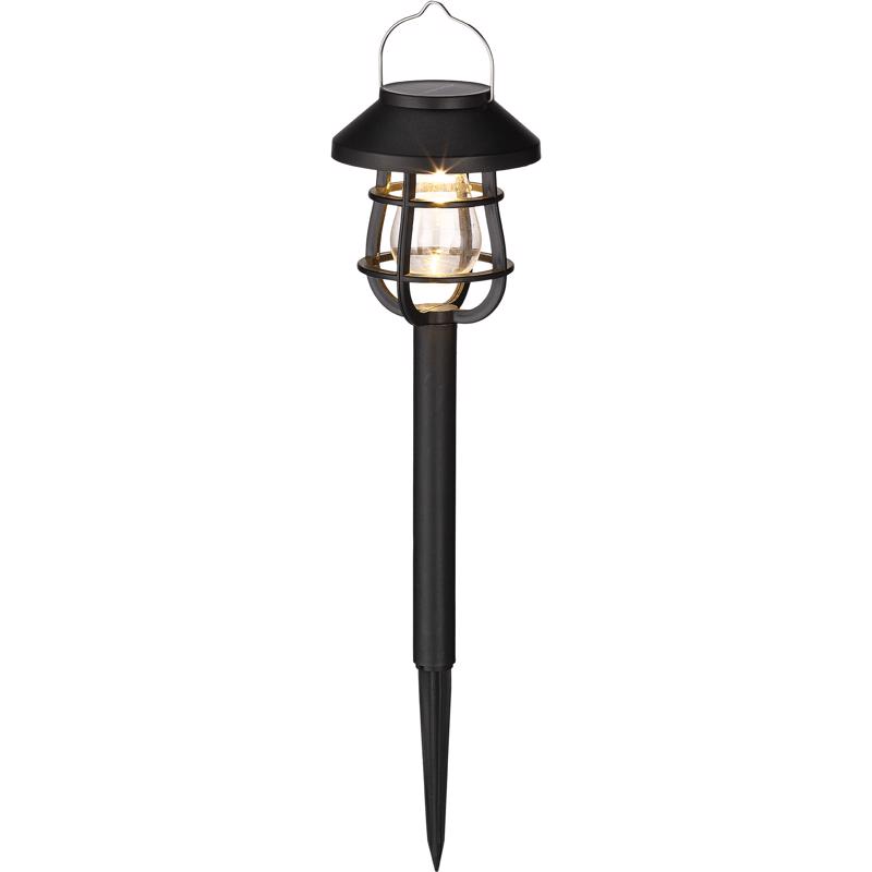 Living Accents Black Solar Powered 0.06 W LED Pathway Light 1 pk (Pack of 12)