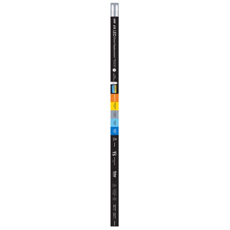 Feit Linear T5 Bright White/Cool White/Daylight/Daylight Deluxe 46 in. G5 T5 LED Linear Lamp 54 Watt (Pack of 6)