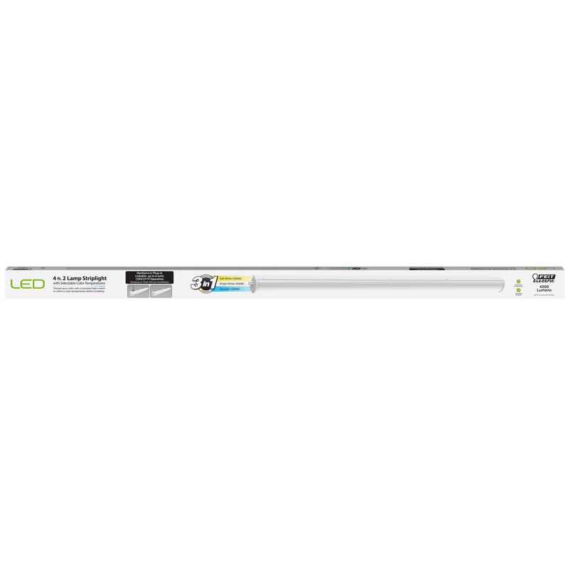 Feit 48 in. L White Hardwired LED Strip Light 4500 lm