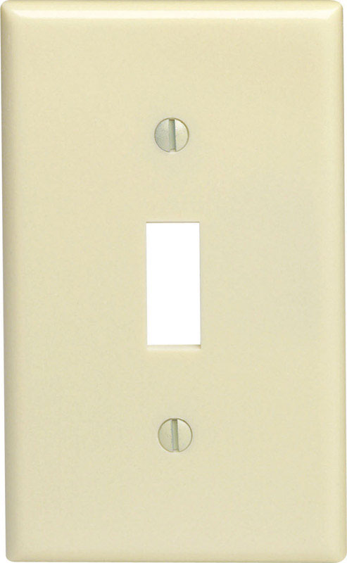 Leviton Ivory 1 gang Thermoset Plastic Toggle Wall Plate 1 pk (Pack of 20)