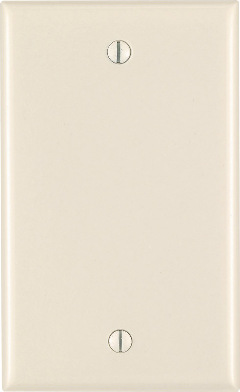 Leviton Almond 1 gang Thermoset Plastic Blank Wall Plate 1 pk (Pack of 25)