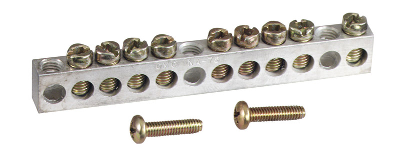 Square D 200 amps 120/240 V 1 space 12 circuits Surface Mount Ground Bar Kit