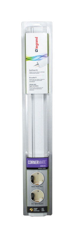 Legrand CordMate 1 1/2 x 5/8 in. D X 120 in. L Cord Cover Kit 1 pk