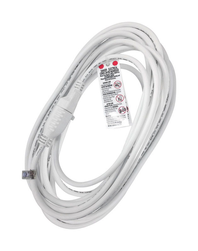 Projex Outdoor 25 ft. L White Extension Cord 16/3 SJTW