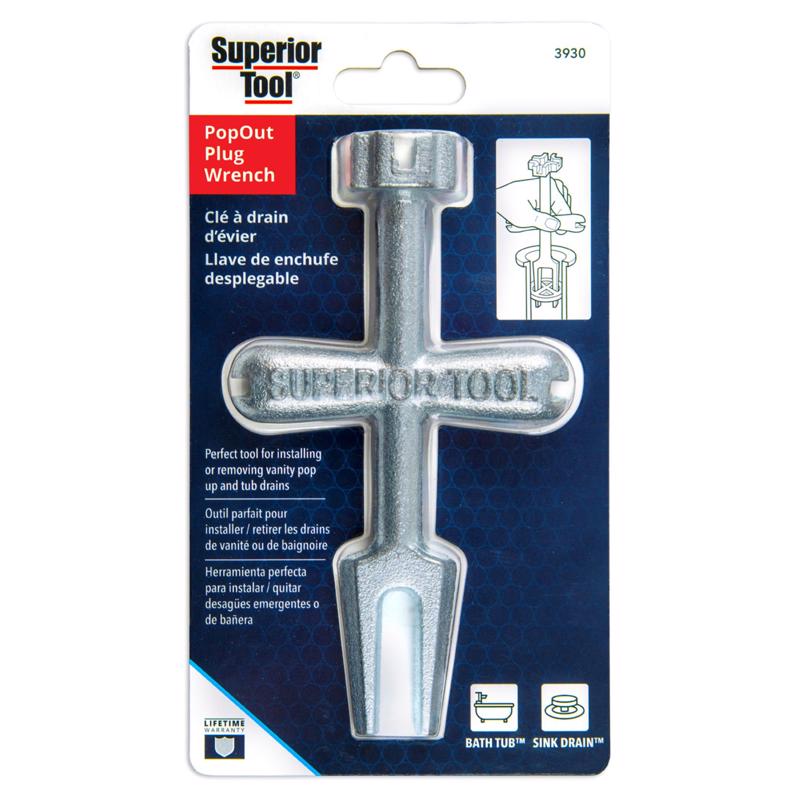 Superior Tool Plug Wrench Silver 1 pc