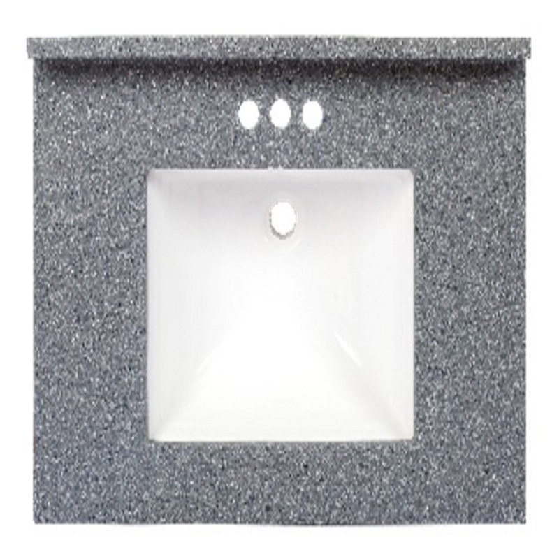 Arstar Charlotte Cultured Marble Vanity Top 31 in. W X 22 in. D Midnight Chrome